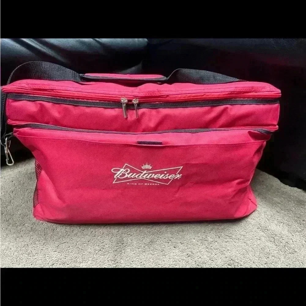 Budweiser Cooler red, black and white cooler